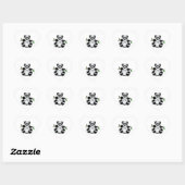 Cartoon Panda Hart Sticker (Vel)