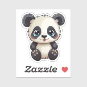 Cartoon panda sticker