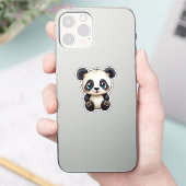 Cartoon panda sticker (Telefoon)