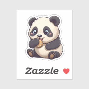 Cartoon panda sticker