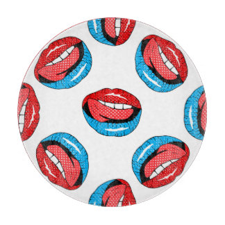 Cartoon Patch Badges: Retro Pop Snijplank