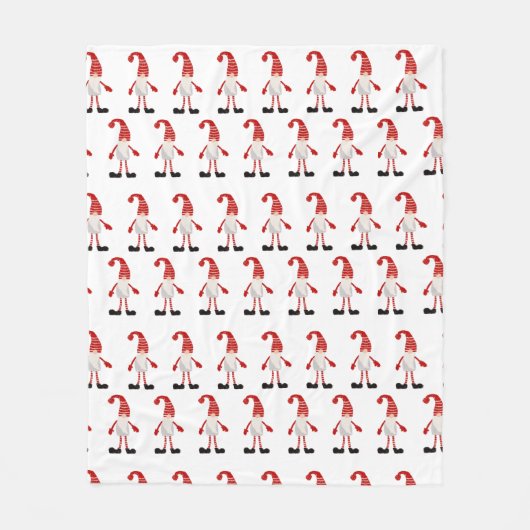 Cartoon Pattern Grey Fleece Deken (Voorkant)