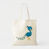 Cartoon Peacock Tote Bag (Voorkant)
