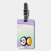 Cartoon Penguin Bagagelabel (Voorkant verticaal)