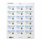 Cartoon Penguin Etiket (Full Sheet)