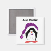 Cartoon Penguin Magneet (Voorkant / Achterkant)