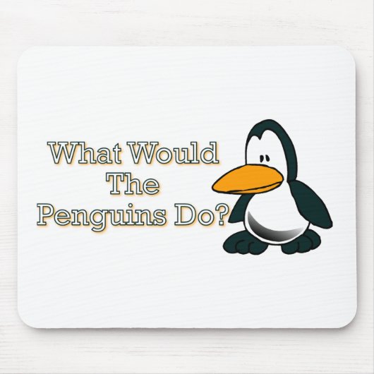 Cartoon Penguin Muismat (Voorkant)