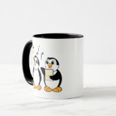 Cartoon Penguins Singing Mok (Voorkant links)