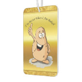 cartoon personage aardappel met grote ogen 2 luchtverfrisser (Links)