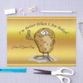 cartoon personage aardappel met grote ogen 3 tissuepapier (Craft)