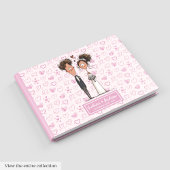 Cartoon personnalisé Funny Mariage Couple Livre d'