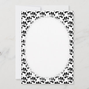 Cartoon Peuten en Botten Patroon DIY Blank Kaart