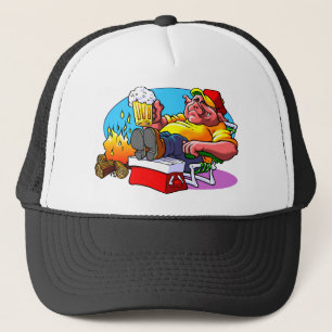 Cartoon Pig Roast Trucker Pet