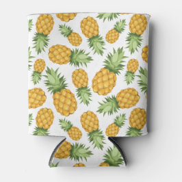 Cartoon Pineappelpatroon Blikjeskoeler