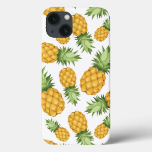 Cartoon Pineappelpatroon iPhone 13 Hoesje