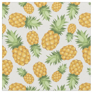 Cartoon Pineappelpatroon Stof