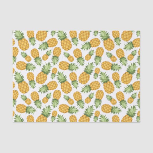 Cartoon Pineappelpatroon Tissuepapier (Voorkant)