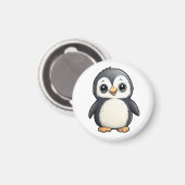 Cartoon pinguïn illustratie magneet (Voorkant / Achterkant)
