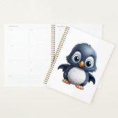 Cartoon pinguïn illustratie planner (Display)