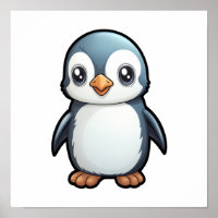 Cartoon pinguïn illustratie