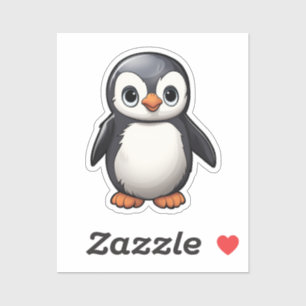 Cartoon pinguïn sticker