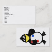Cartoon pinguïn visitekaartje (Voorkant / Achterkant)