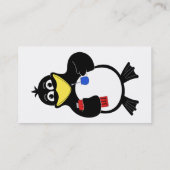 Cartoon pinguïn visitekaartje (Achterkant)