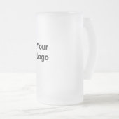 CARTOON PINK GENOME FROSTED GLASS BEER MOK (Voorkant rechts)