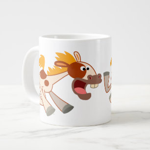 Cartoon Pinto Horse Jumbo Mok