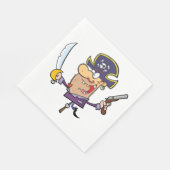 Cartoon Pirate Servet (Hoek)