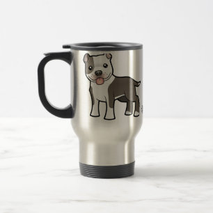 Cartoon Pitbull/American Staffordshire Terrier Reisbeker
