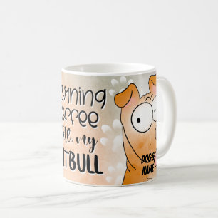 Cartoon Pitbull Dog Pet Coffee Mok, Cup Koffiemok