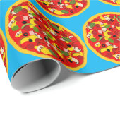 Cartoon pizza patroon cadeaupapier (Rol Hoek)