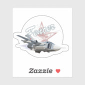 Cartoon Plane sticker (Vel)