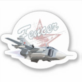 Cartoon Plane sticker (Voorkant)