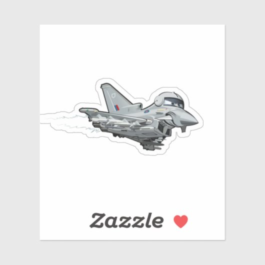 Cartoon Plane sticker (Vel)