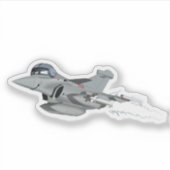 Cartoon Plane sticker (Voorkant)