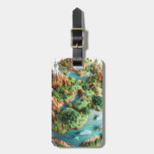 Cartoon Planet Bagagelabel (Voorkant verticaal)