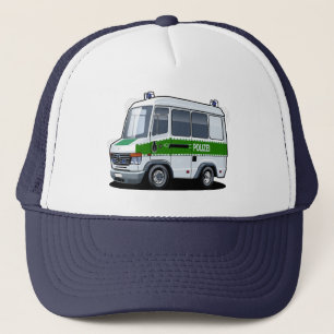 Cartoon politiebusje trucker pet