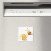 Cartoon Pony en ventilatormagneet Magneet (Insitu (Vaatwasser))