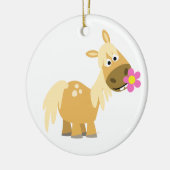 Cartoon Pony et ornement de fleurs (Gauche)