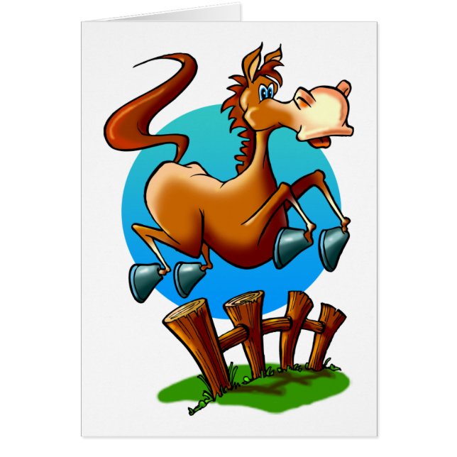 Cartoon Pony Jumping (Voorkant)