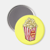 Cartoon Popcorn Bag Magnet Magneet (Voorkant / Achterkant)