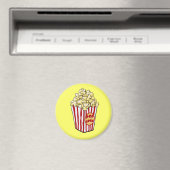 Cartoon Popcorn Bag Magnet Magneet (Insitu (Vaatwasser))