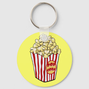 Cartoon Popcorn Bag Sleutelhanger