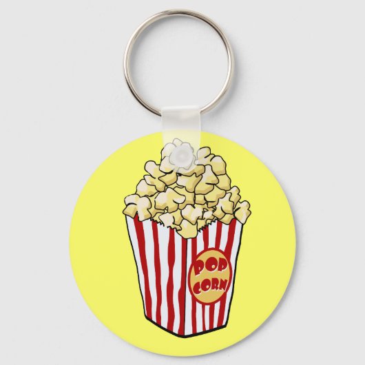 Cartoon Popcorn Bag Sleutelhanger (Voorkant)