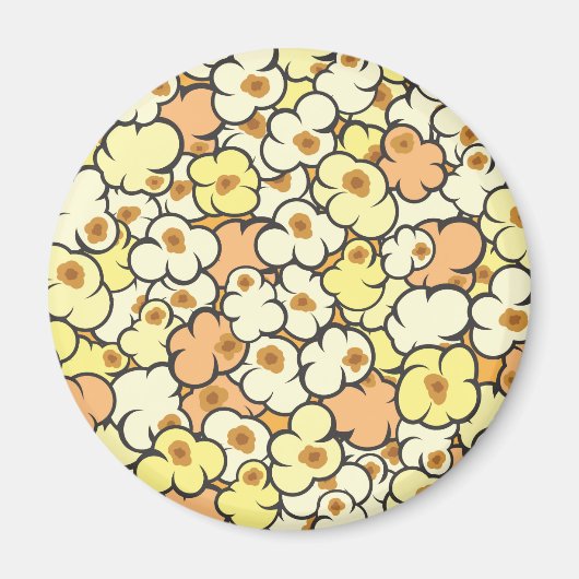 Cartoon Popcorn Magneet (Voorkant)