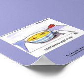 Cartoon Poster laatste Flan Funny (Hoek)