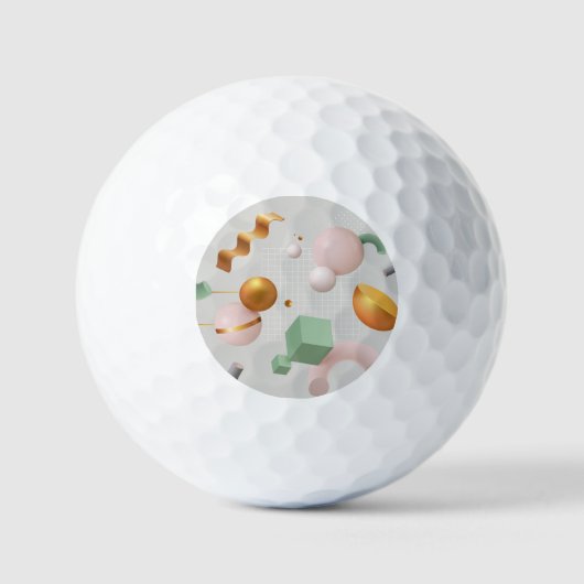 Cartoon printed ball golfballen (Voorkant)