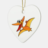 Cartoon Pterodactyl Keramisch Ornament (Links)